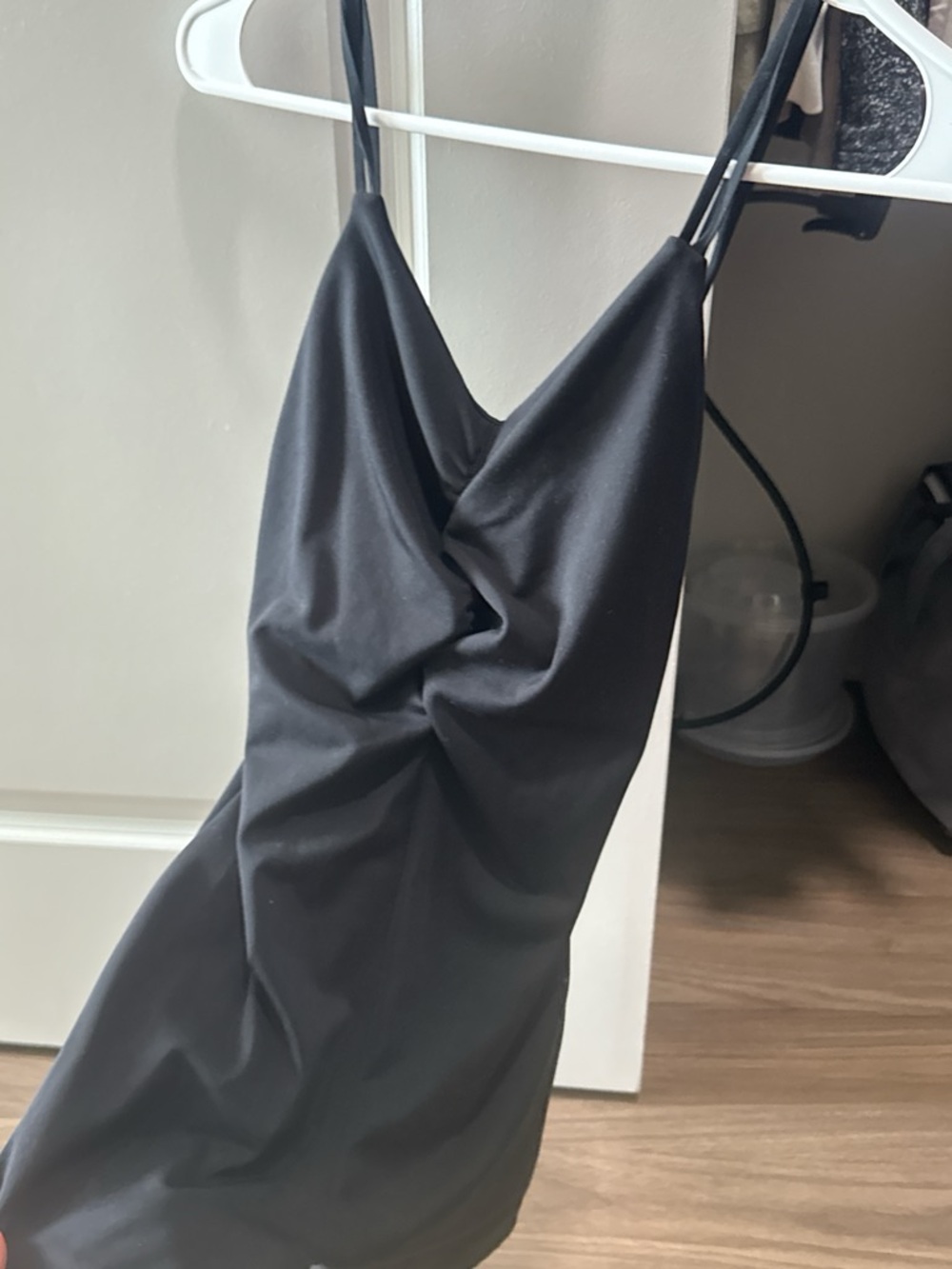 Victoria's Secret Black Slip Dress with Spaghetti Straps